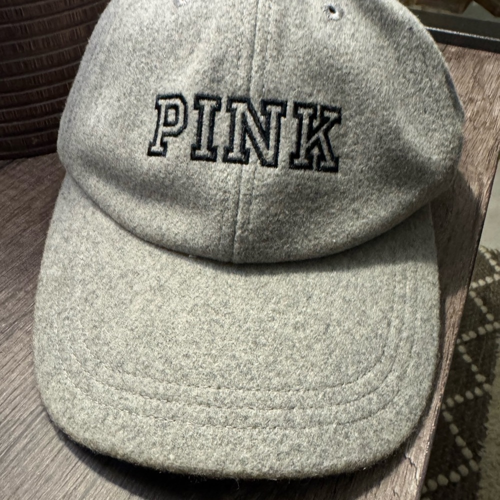 PINK Victoria's Secret Gray Baseball Cap